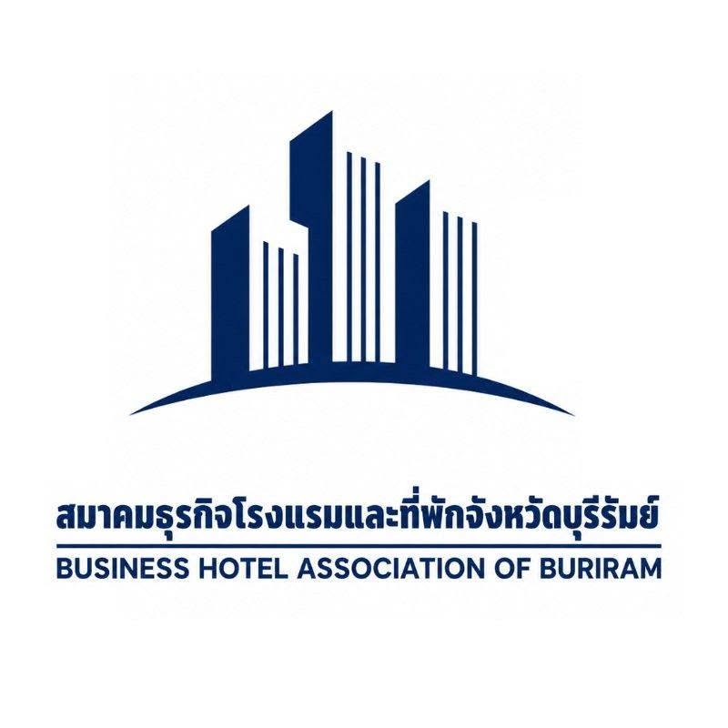 โลโก้สมาคมธุรกิจโรงแรมและที่พักจังหวัดบุรีรัมย์